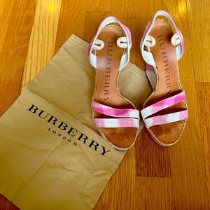 BURBERRY Wedge Sandals size 36/ US 6